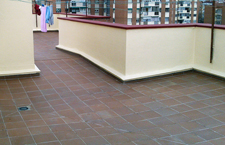 Cubierta plana transiable