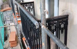 Andamio para la restauración de la fachada