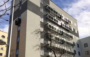 Fachada rehabilitada y aislada térmicamente